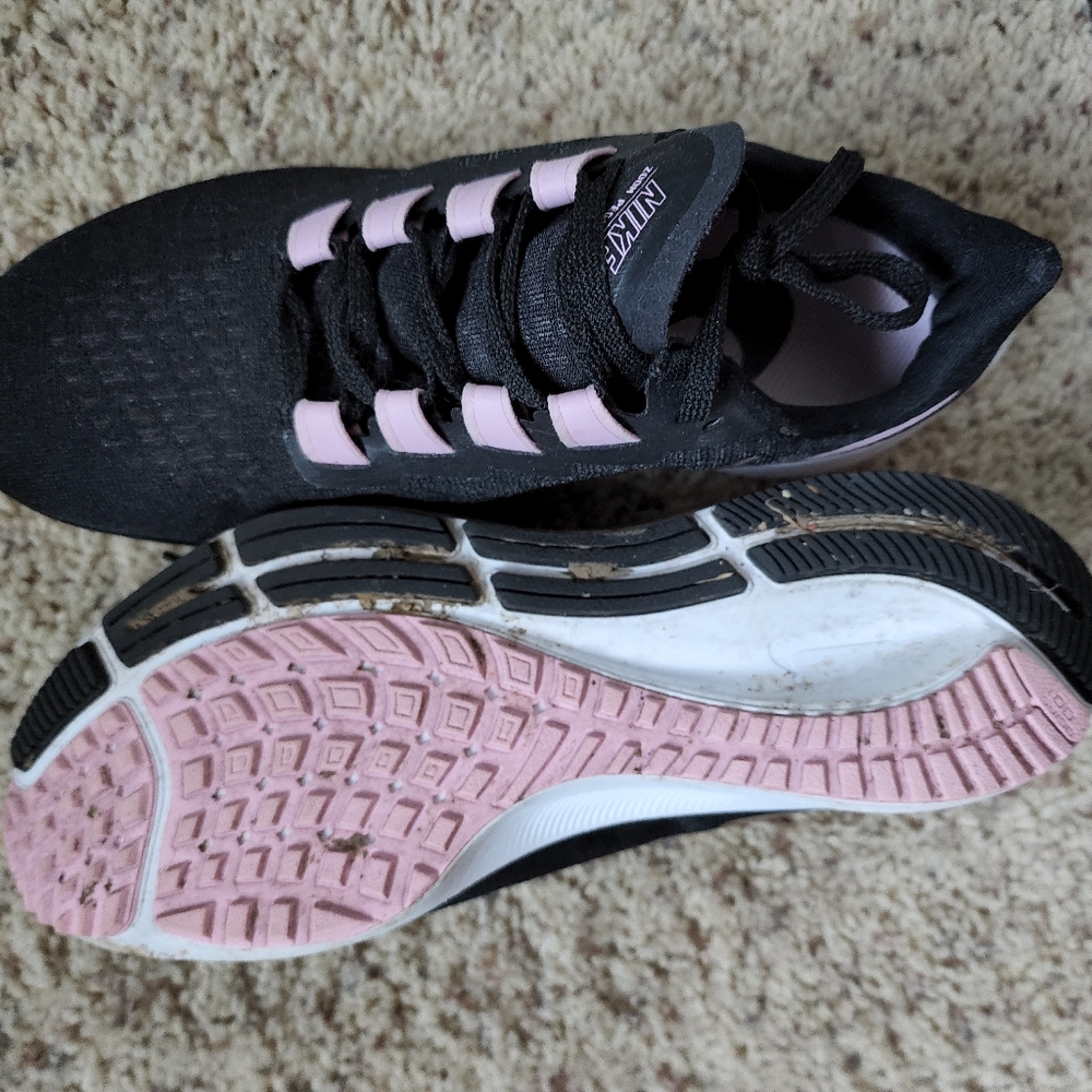 Nike Black and Pink Athletic Shoes